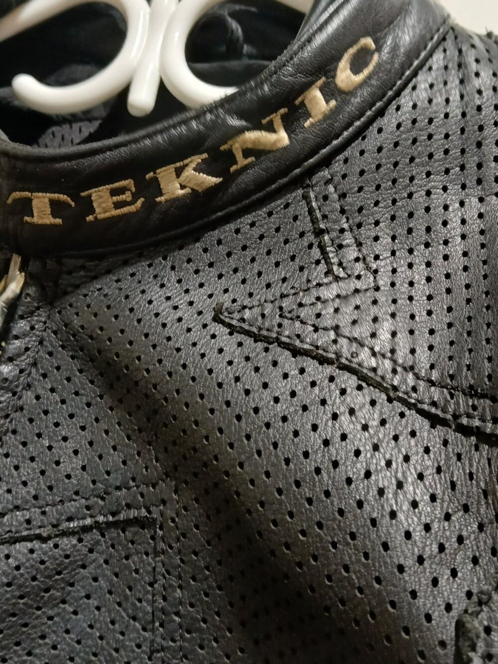 TEKNIC Vintage Men's Leather Motorcycle Jacket